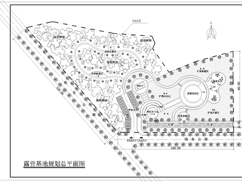  營地公園設計CAD平面圖 