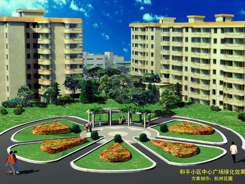  和平小区cad施工图 