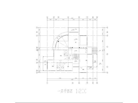  別墅cad平面圖 