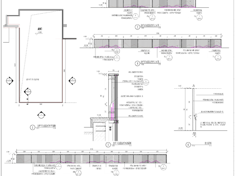  玻璃护栏 镀锌钢板护栏 创意园栏杆节点大样图 
