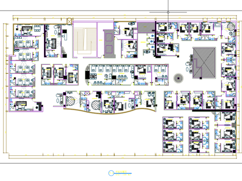 云端酒店全套CAD施工图