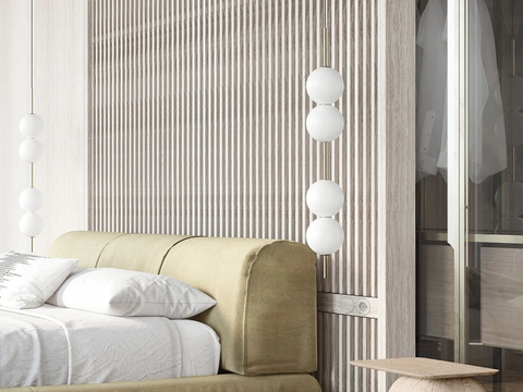  现代卧室效果图 