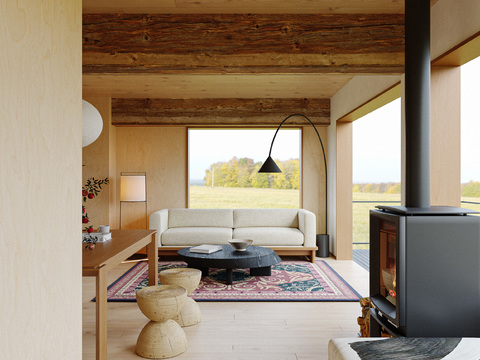  现代客餐厅效果图 