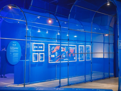  现代展览展厅效果图 