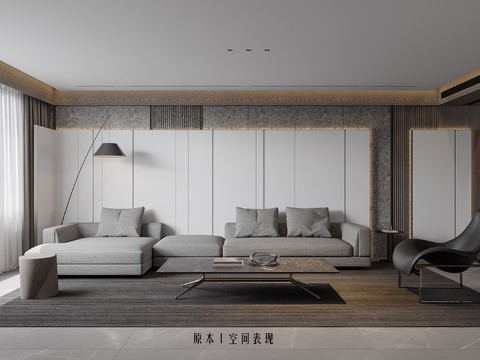  现代客餐厅效果图 
