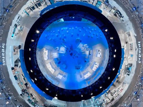  现代展览展厅效果图 