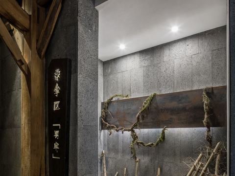  后现代酒店民宿效果图 