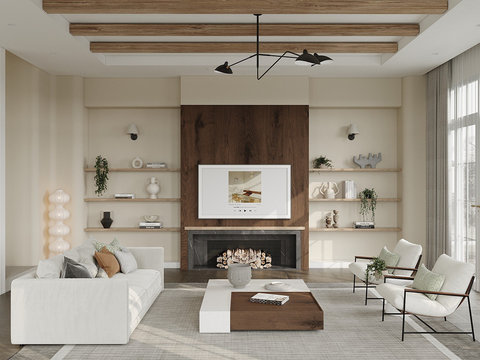  现代客餐厅效果图 