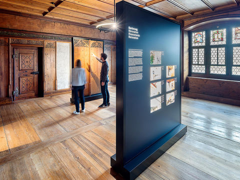  欧式展览展厅效果图 