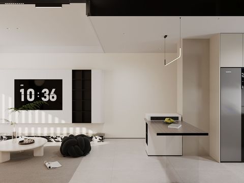  现代客厅效果图 