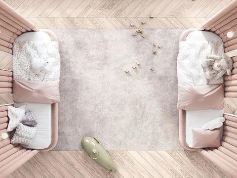  现代卧室效果图 