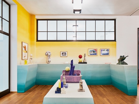  后现代展览展厅效果图 