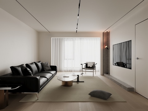  现代客餐厅效果图 