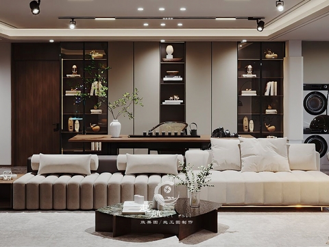  现代客厅效果图 