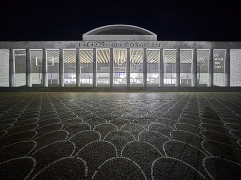  现代展览展厅效果图 