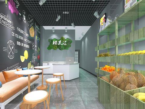  现代零售店铺效果图 