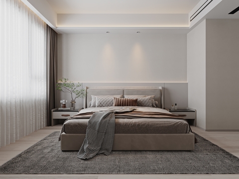  现代大平层效果图 