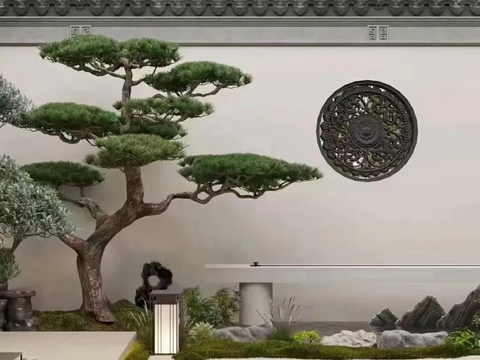  中式居住景观效果图 