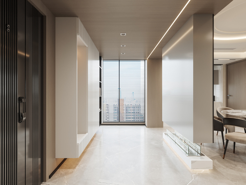  现代客厅效果图 