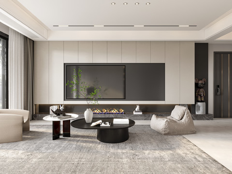  现代客餐厅效果图 