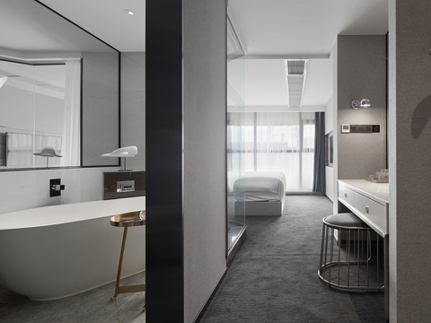  现代酒店民宿效果图 