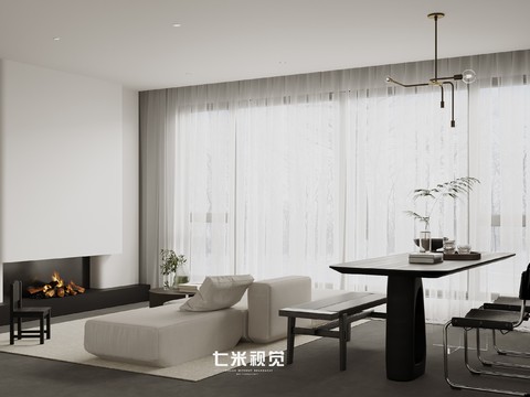  现代客厅效果图 