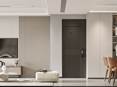  现代客餐厅效果图 