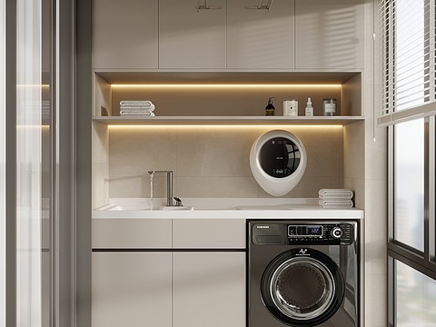  现代阳台花园效果图 