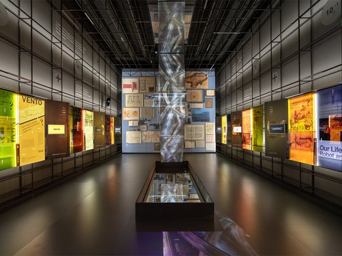  现代展览展厅效果图 