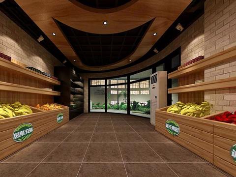 现代零售店铺效果图 