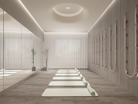  侘寂健身房效果图 