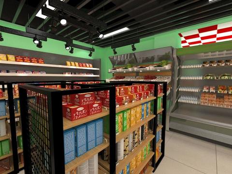  现代零售店铺效果图 