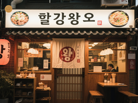  韩国料理店 餐饮空间 韩国料理装修效果图 