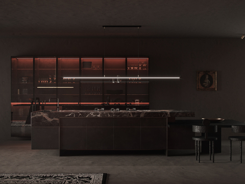  现代简约家装效果图 客厅卧室餐厅 黑白灰效果图 