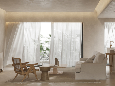  现代家装设计 客厅卧室餐厅 黑白灰 公寓效果图 