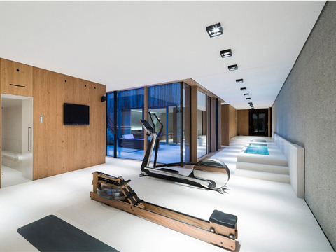  现代奶油风家装设计客厅卧室餐厅 高级灰  极简效果图 