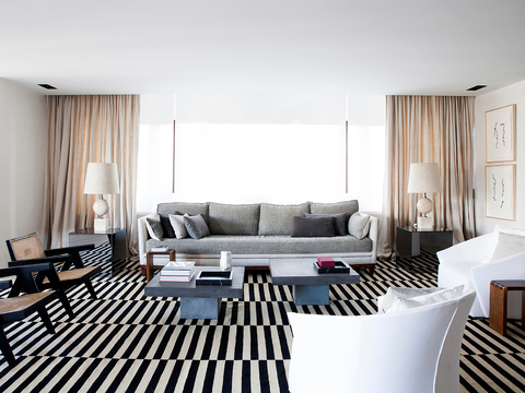  现代简约家装效果图 客厅卧室餐厅 黑白灰效果图 