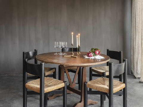  现代侘寂家装设计 客厅卧室餐厅 高级灰 极简设计效果图 