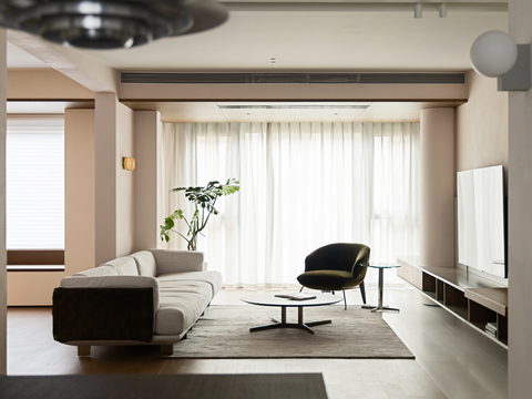  现代侘寂家装设计 客厅卧室餐厅 高级灰 极简设计效果图 