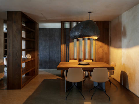  现代侘寂家装设计 客厅卧室餐厅 高级灰 极简设计效果图 