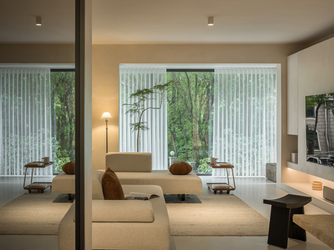  现代侘寂家装设计 客厅卧室餐厅 高级灰 极简设计效果图 