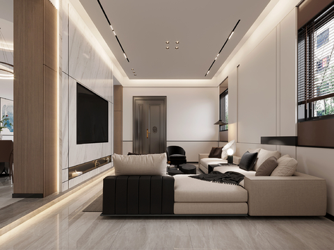  现代家装自建房效果图 