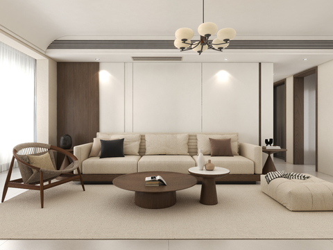  中古风客餐厅装修效果图 