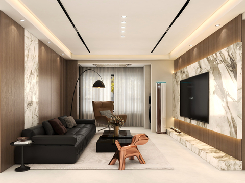  意式客餐厅装修效果图 