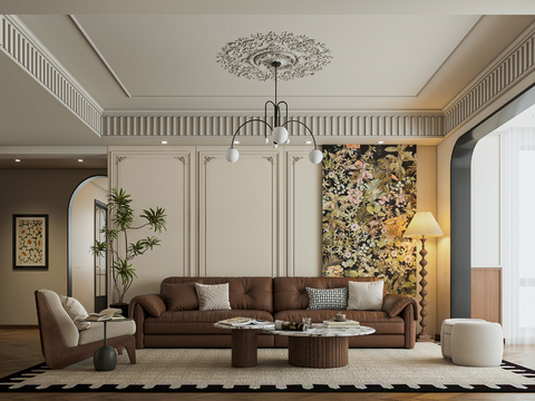  法式中古客餐厅效果图 