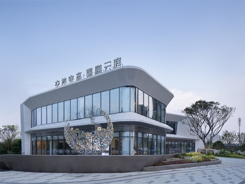  现代售楼处效果图 