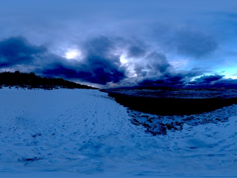  阴天雪地多云环境#HRDI 