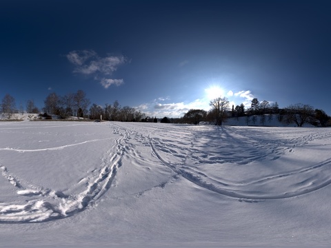  HDR 雪地 雪景 
