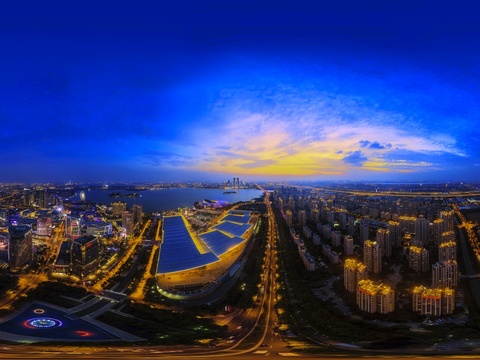  高清城市夜景城市外景HDR贴图 