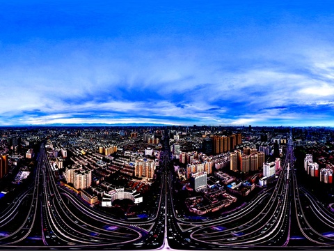  高清城市夜景城市外景HDR贴图 